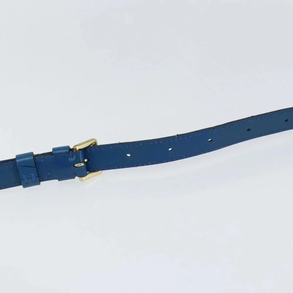 LOUIS VUITTON Epi Capuchin Shoulder Bag Blue M52345 LV Auth 149056 - Picture 9 of 16